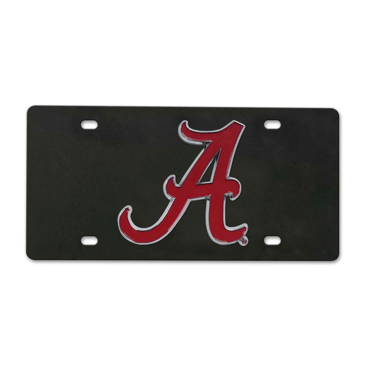 University of Alabama Black Diecast License Plate