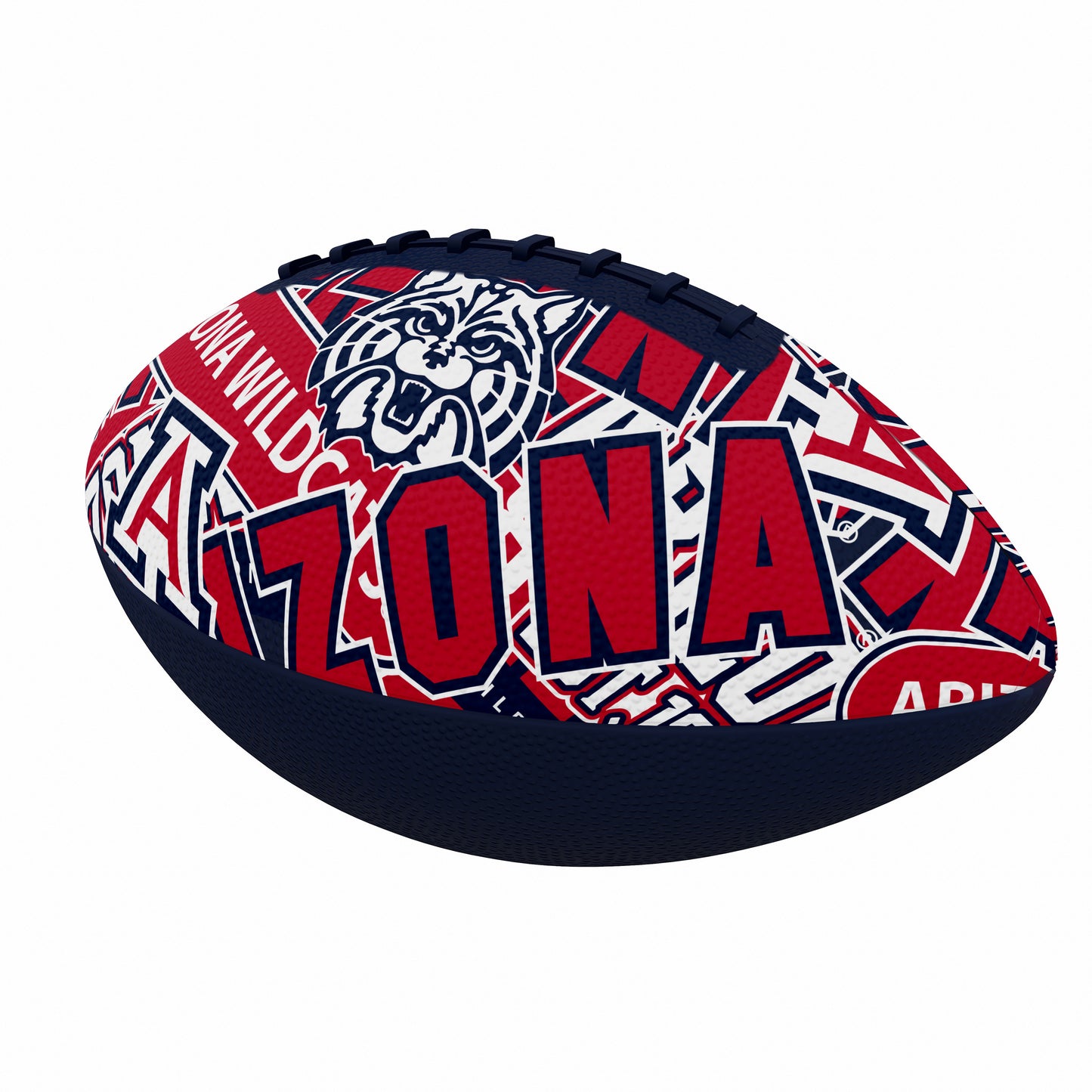 University of Arizona Mini Abstract Size Rubber Footballl