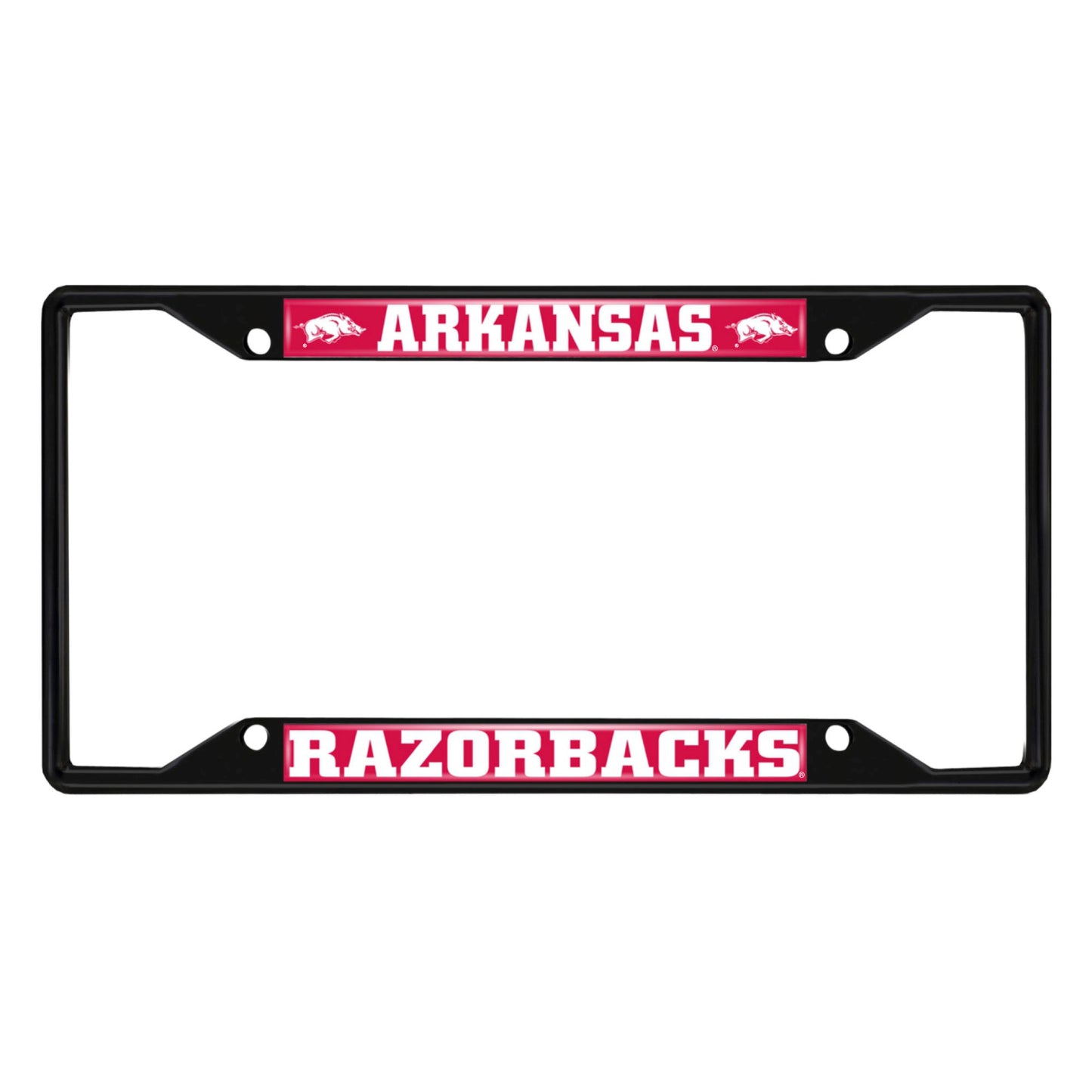 University of Arkansas Black License Plate Frame