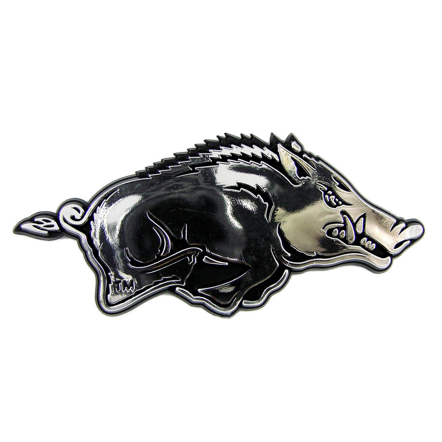 University of Arkansas Plastic Chrome Emblem