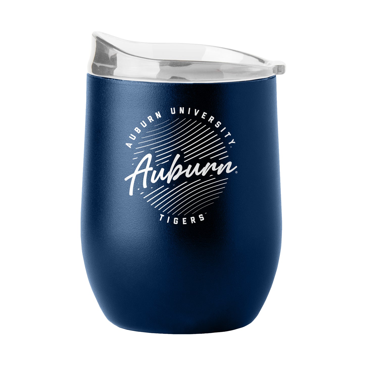 Auburn 16oz Retro Script Powder Coat Curved Bev