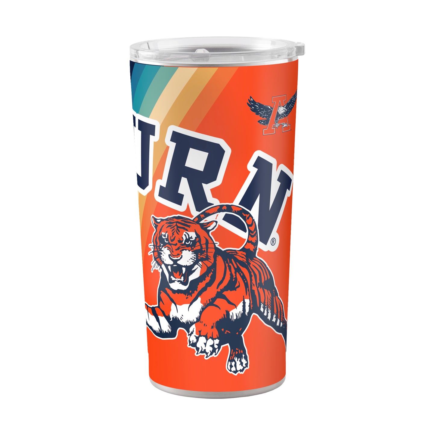 Auburn 20oz Gruff Aubie Stripe Stainless Tumbler