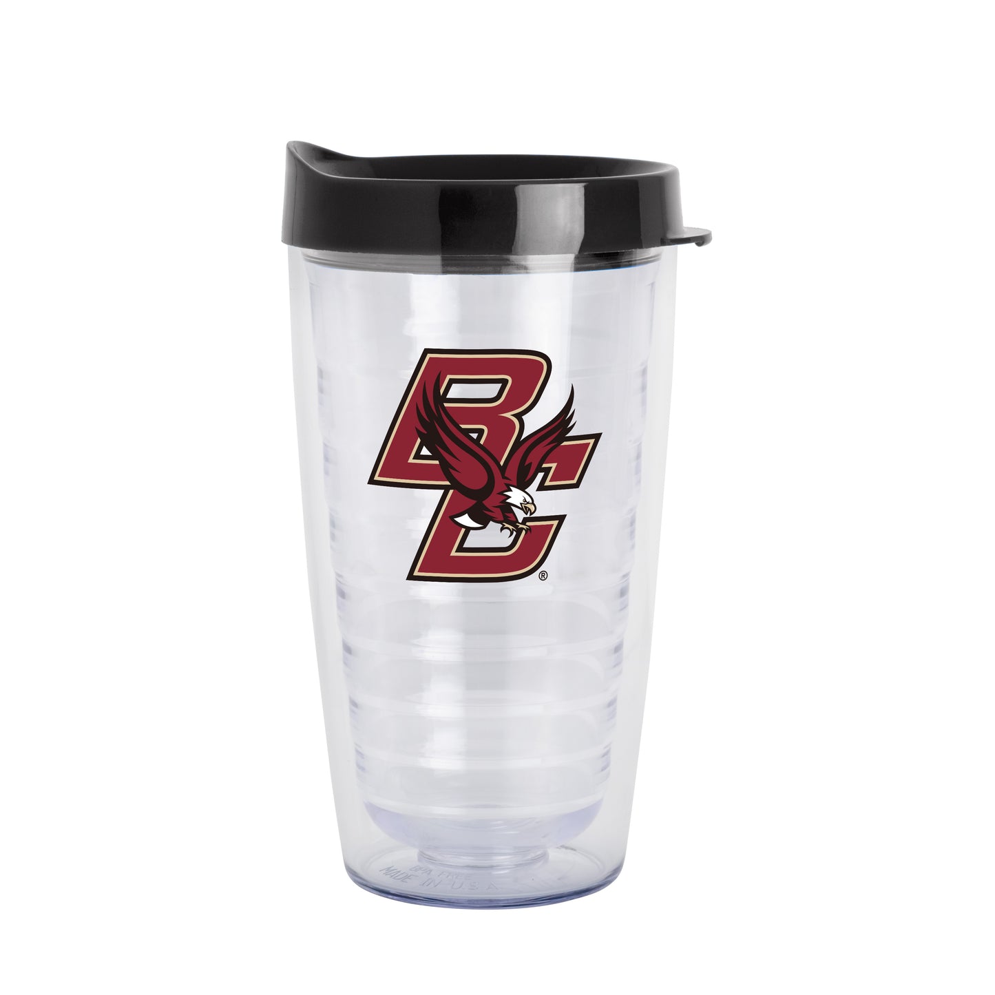 Boston College 16oz Flipside Dbl Wall Clear Tumbler