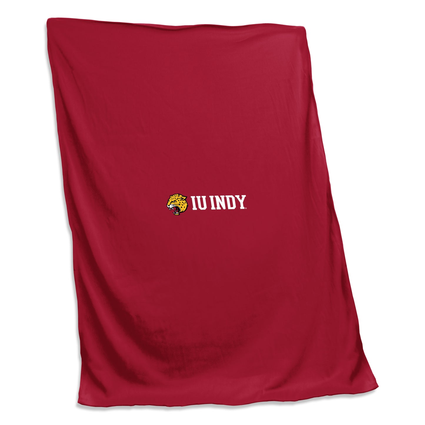 IU-Indianapolis Screened Cardinal Sweatshirt Blanket