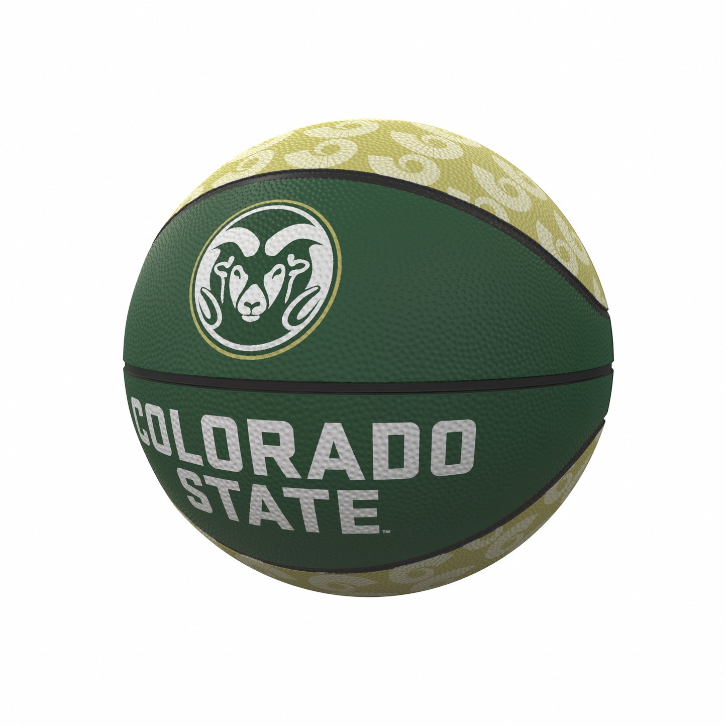 CO State Repeating Logo Mini-Size Rubber Basketball
