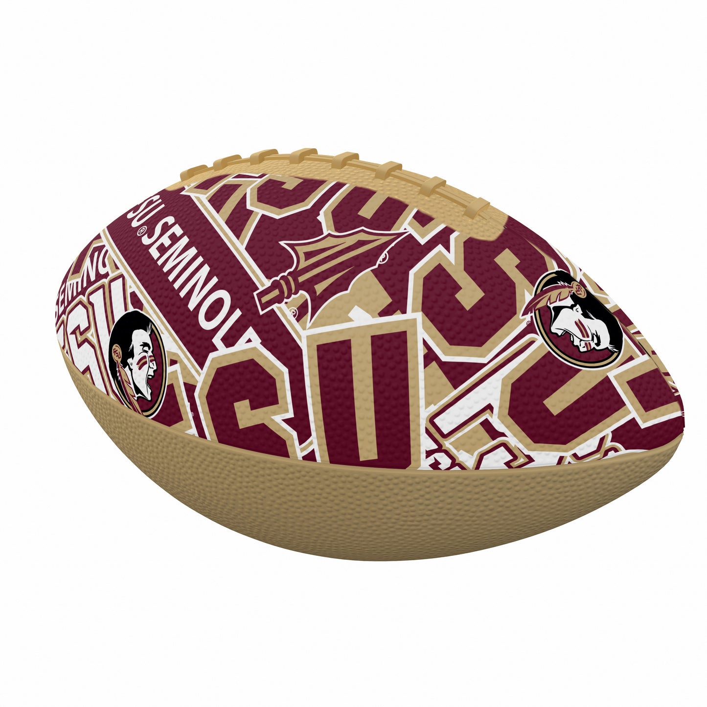 Florida State University Mini Abstract Size Rubber Footballl