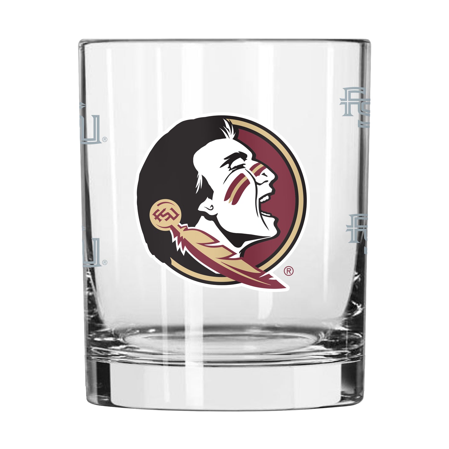 FL State 14oz Satin Etch Rocks Glass