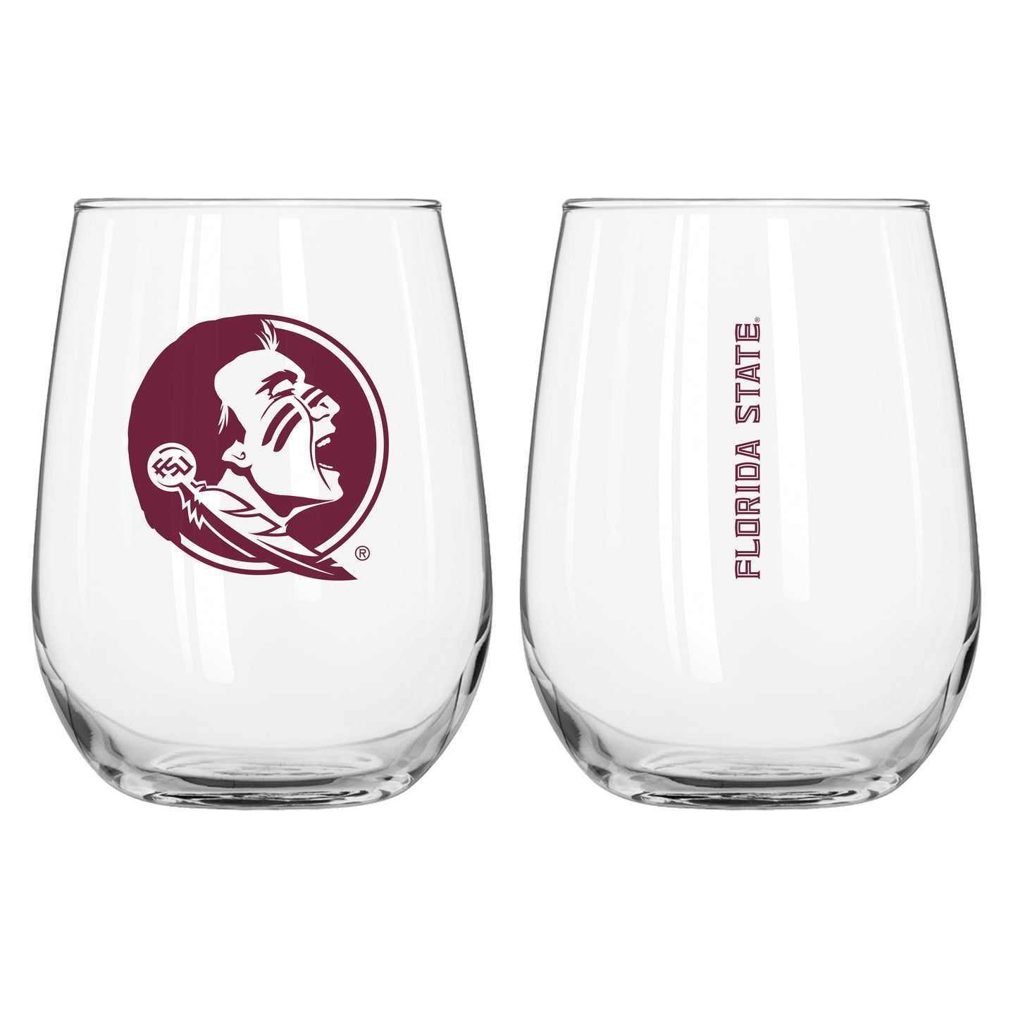 Florida State 16oz Gameday Curved Beverage Glass