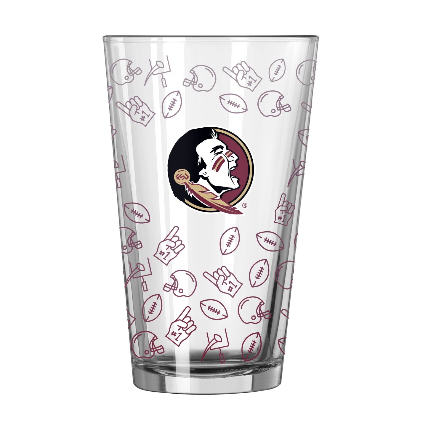 FL State 16oz Ombre Playmaker Pint Glass