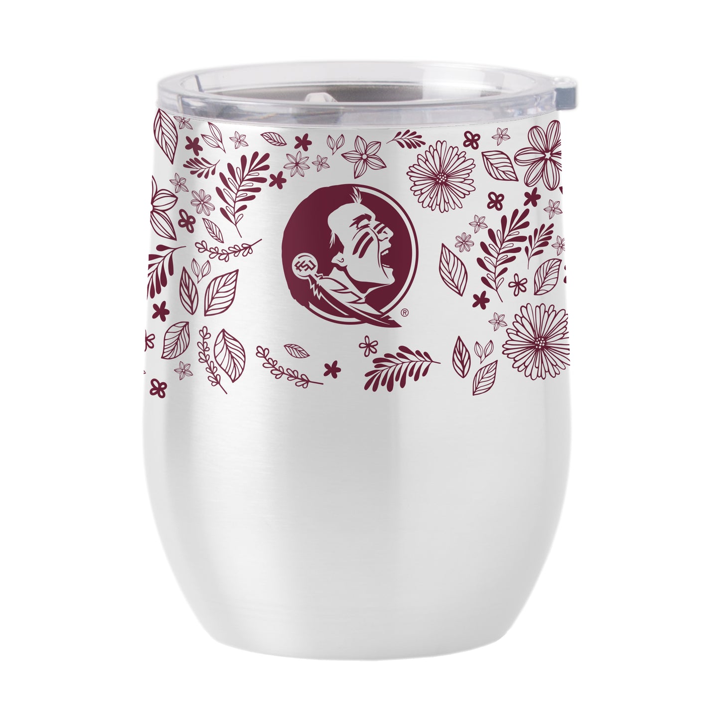 FL State 16oz Botanical Stainless Curved Beverage