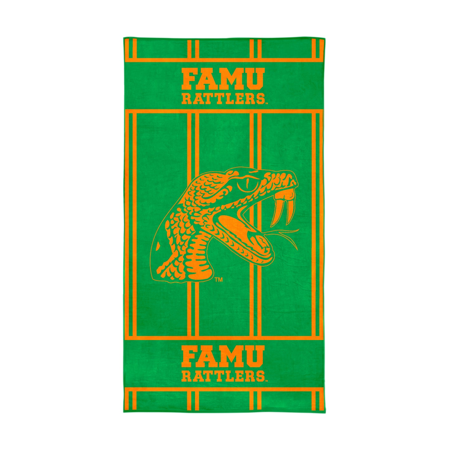 Florida A&M Beach Stripe Towel 38x72