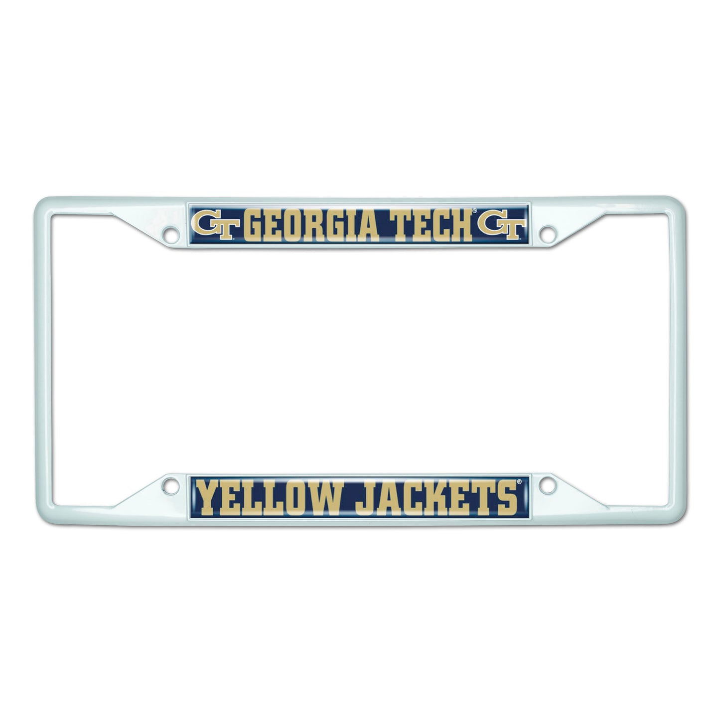 Georgia Tech-White License Plate Frame