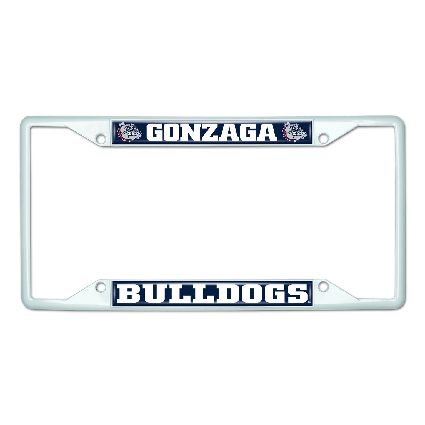 Gonzaga University White License Plate