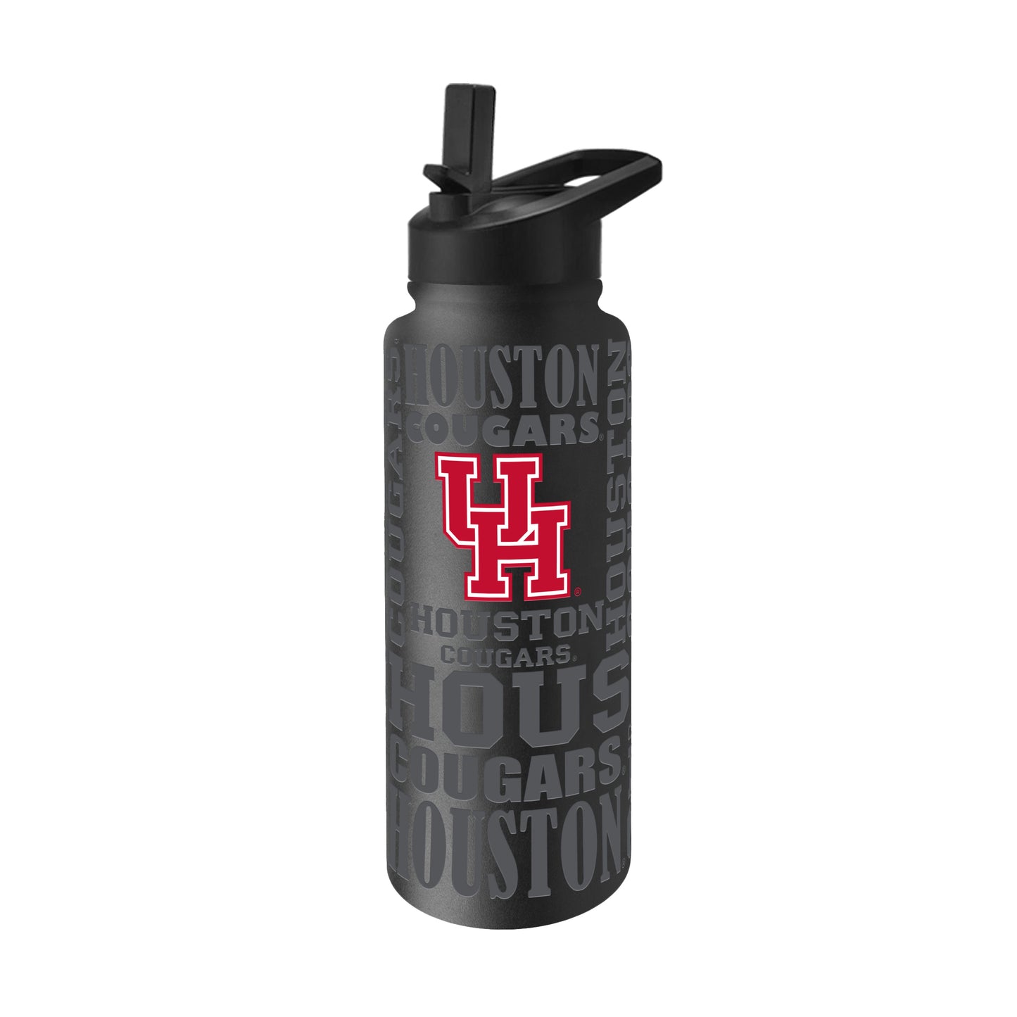 Houston 34oz Black Replay Quencher Bottle