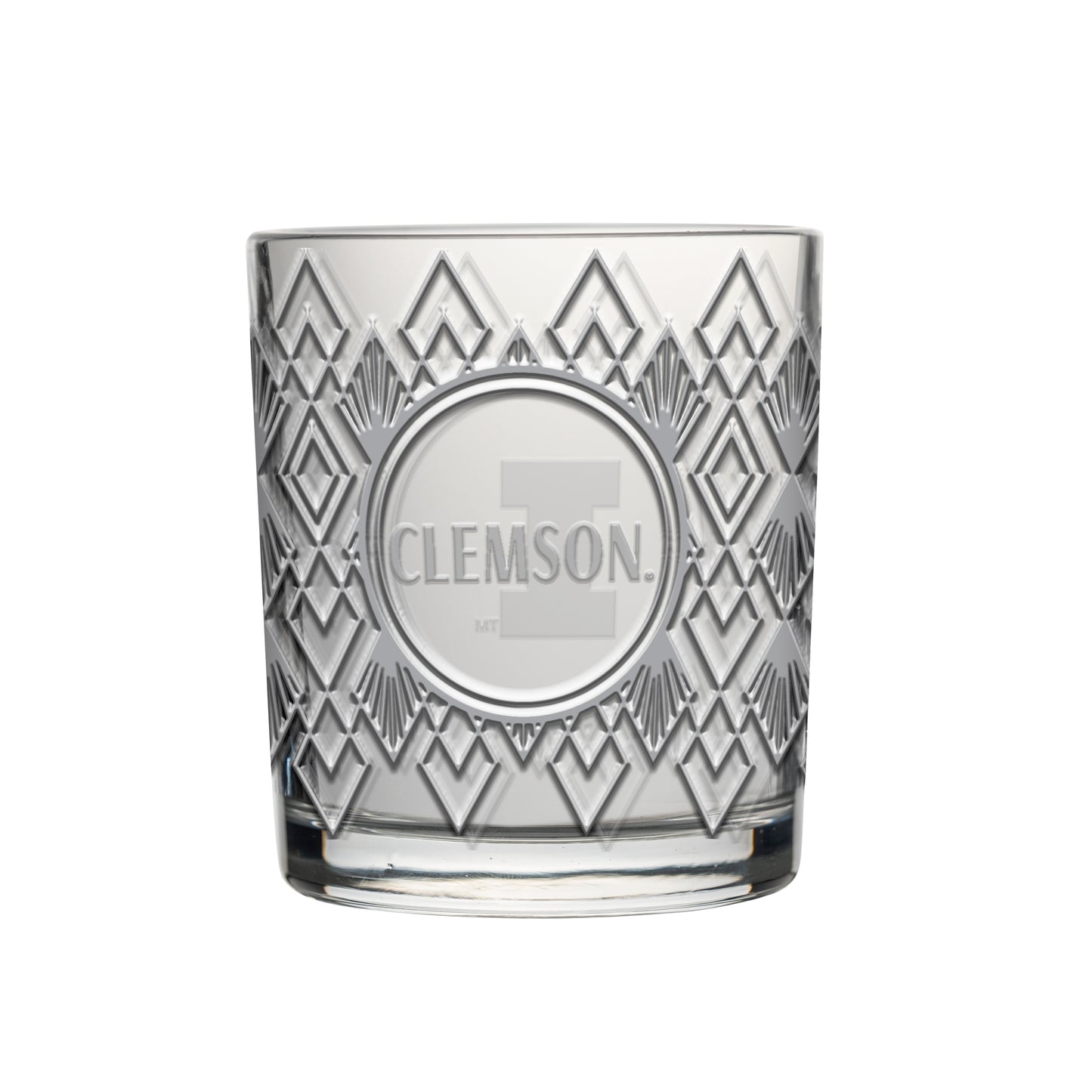 Illinois 12oz Diamond Stained Rocks Glass