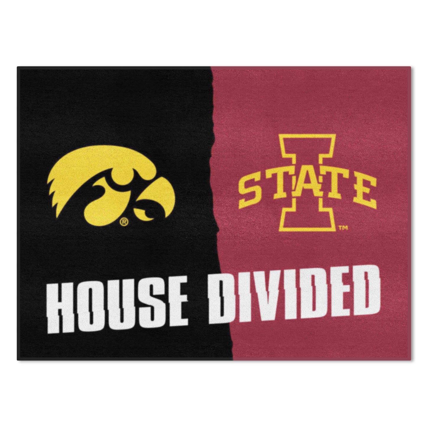 House Divided Mat - Iowa / Iowa State
