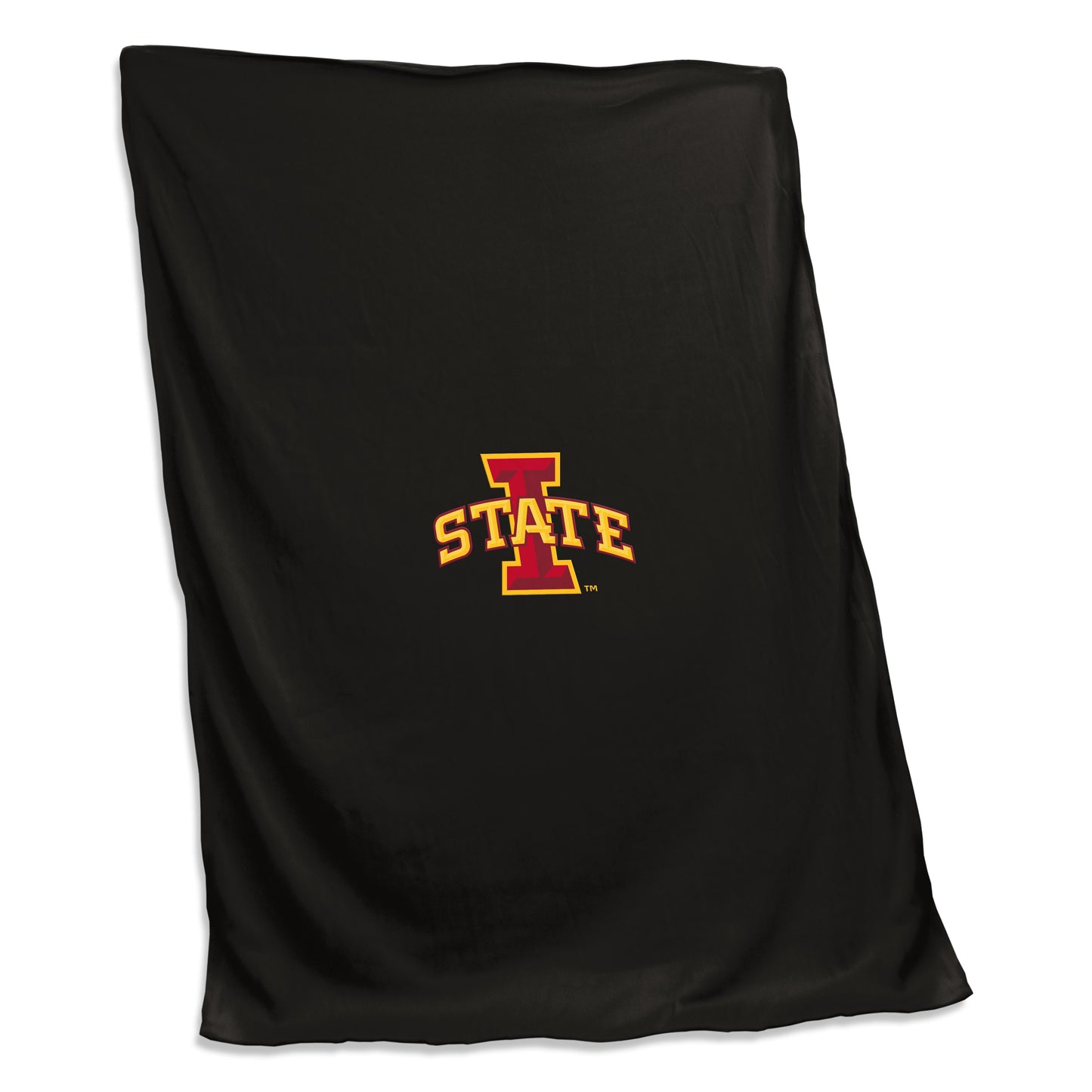 Iowa State Screened Black Sweatshirt Blanket