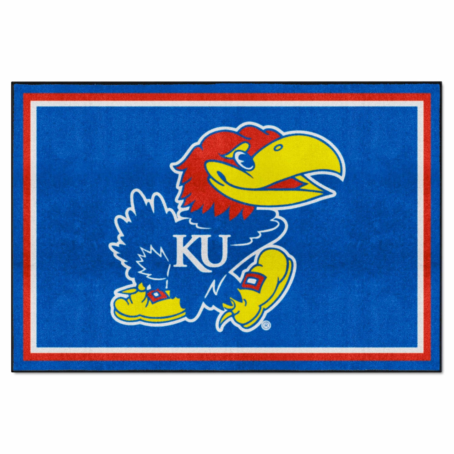 University of Kansas 5x8 Rug