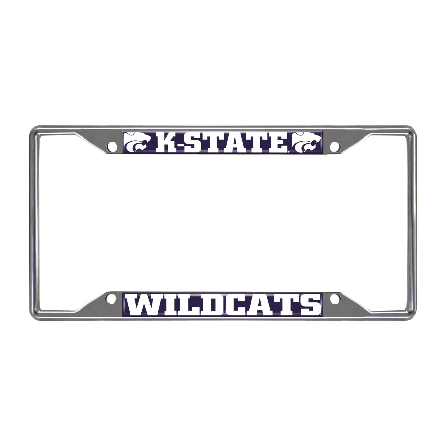Kansas State University Chrome License Plate Frame