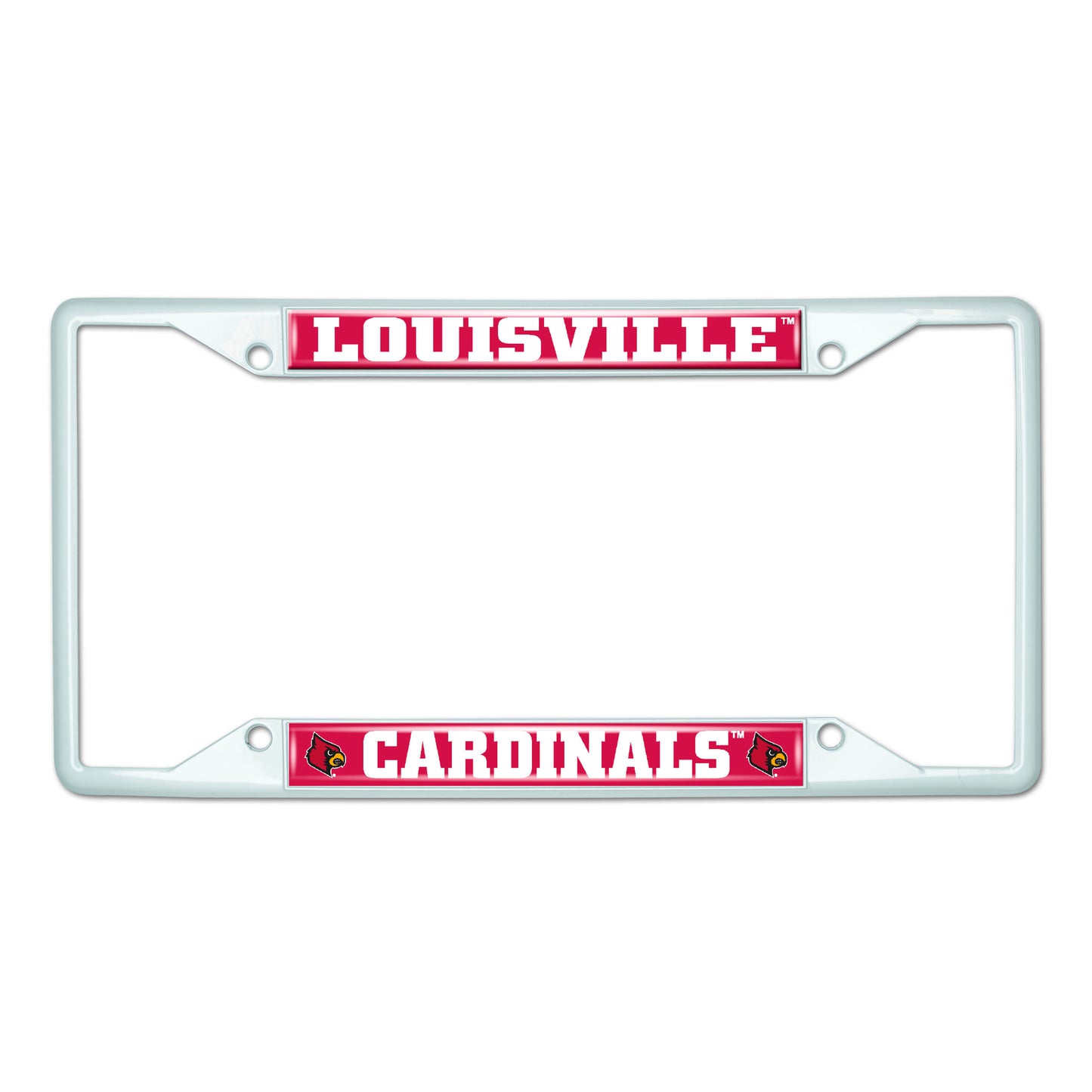 University of Louisville-White License Plate