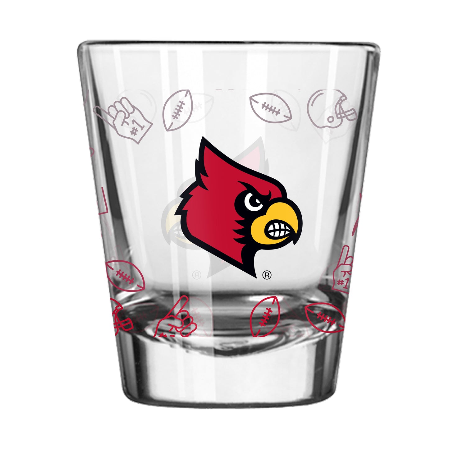 Louisville 2oz Ombre Playmaker Shot Glass