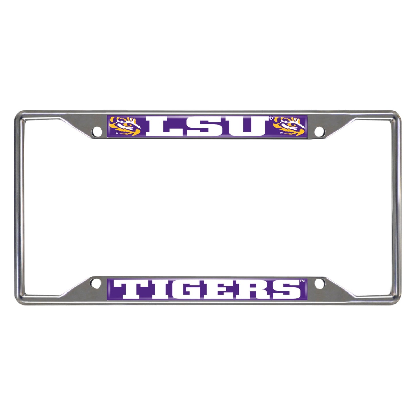 LSU Chrome License Plate Frame