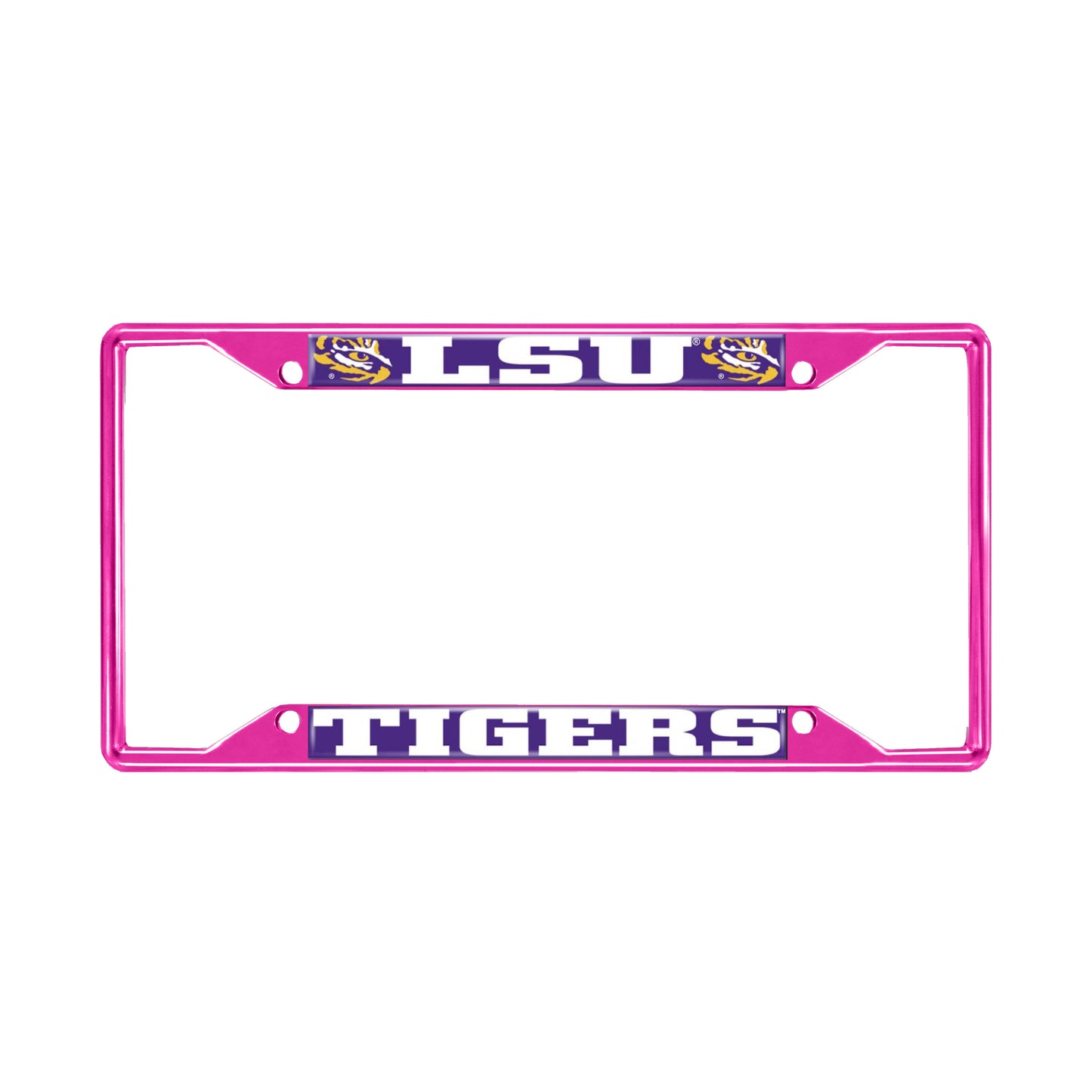 LSU Pink License Plate Frame