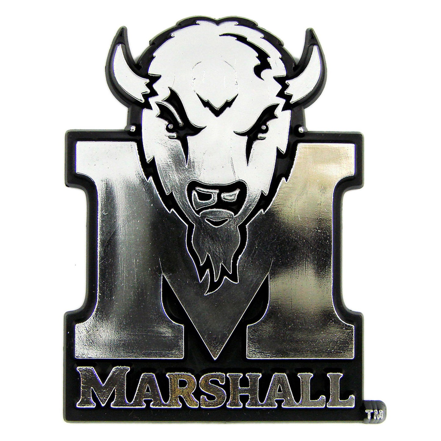 Marshall University Plastic Chrome Emblem