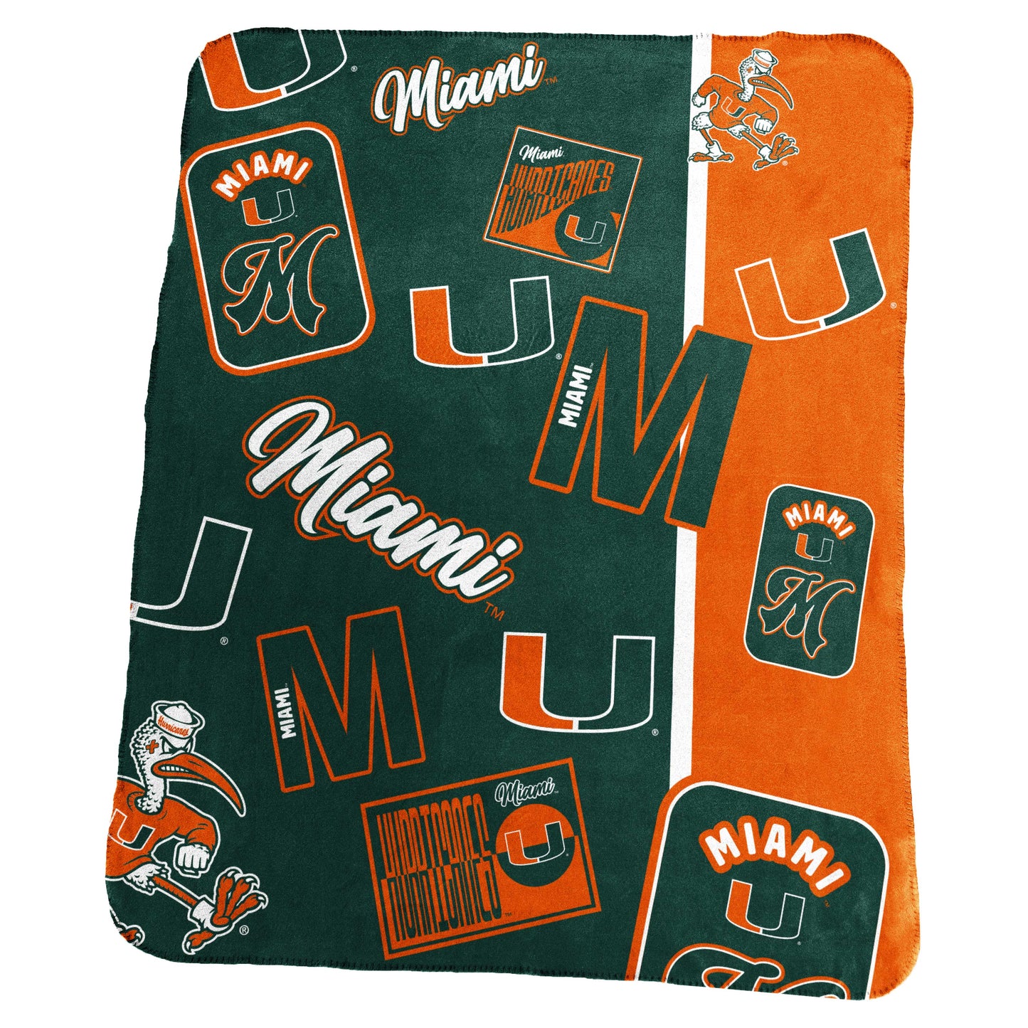 Miami Hurricanes Classic Dreamweave Fleece Throw