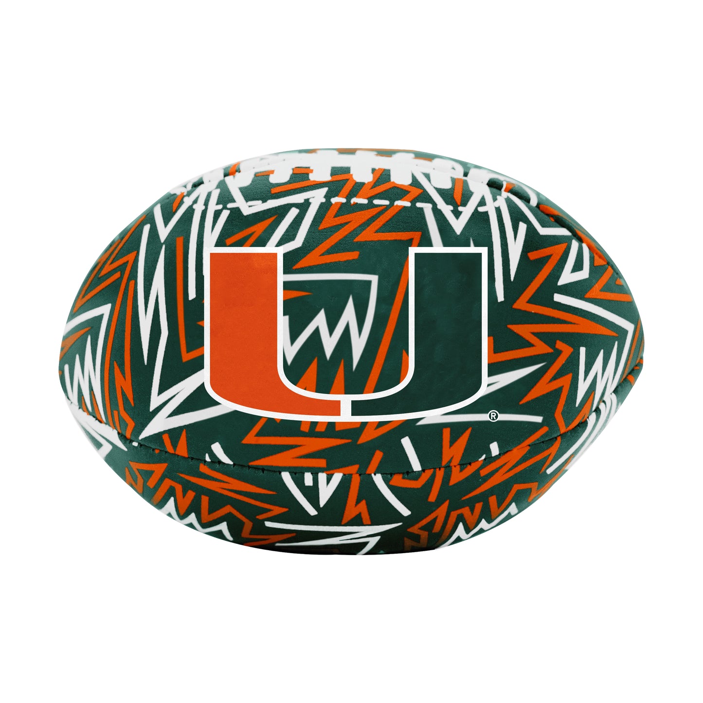 Miami Hurricanes Graffiti Micro Soft Football