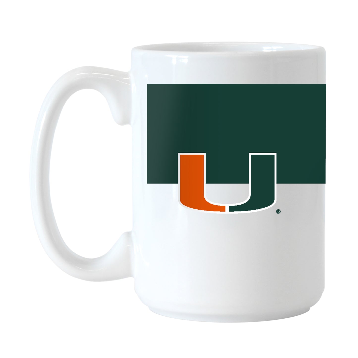 Miami Hurricanes Colorblock 15 Oz Sublimated Mug