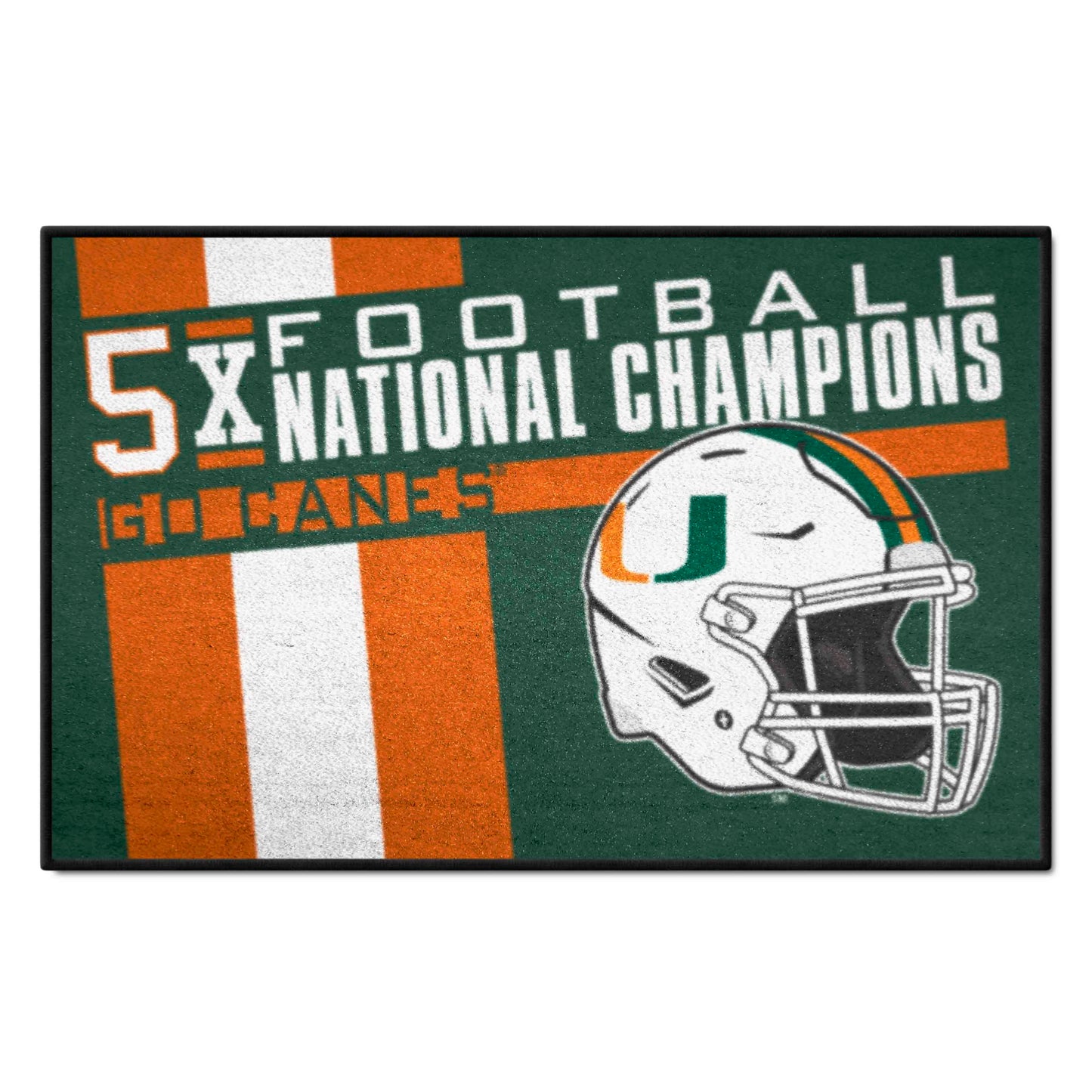 University of Miami Hurricanes Starter Mat - Dynasty