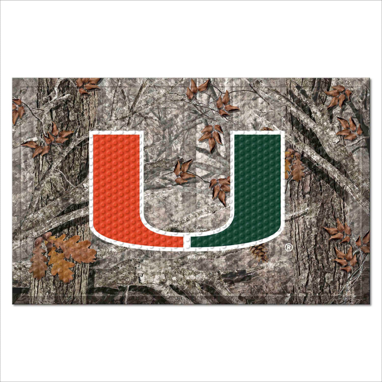 University of Miami Hurricanes Camo Scraper Mat