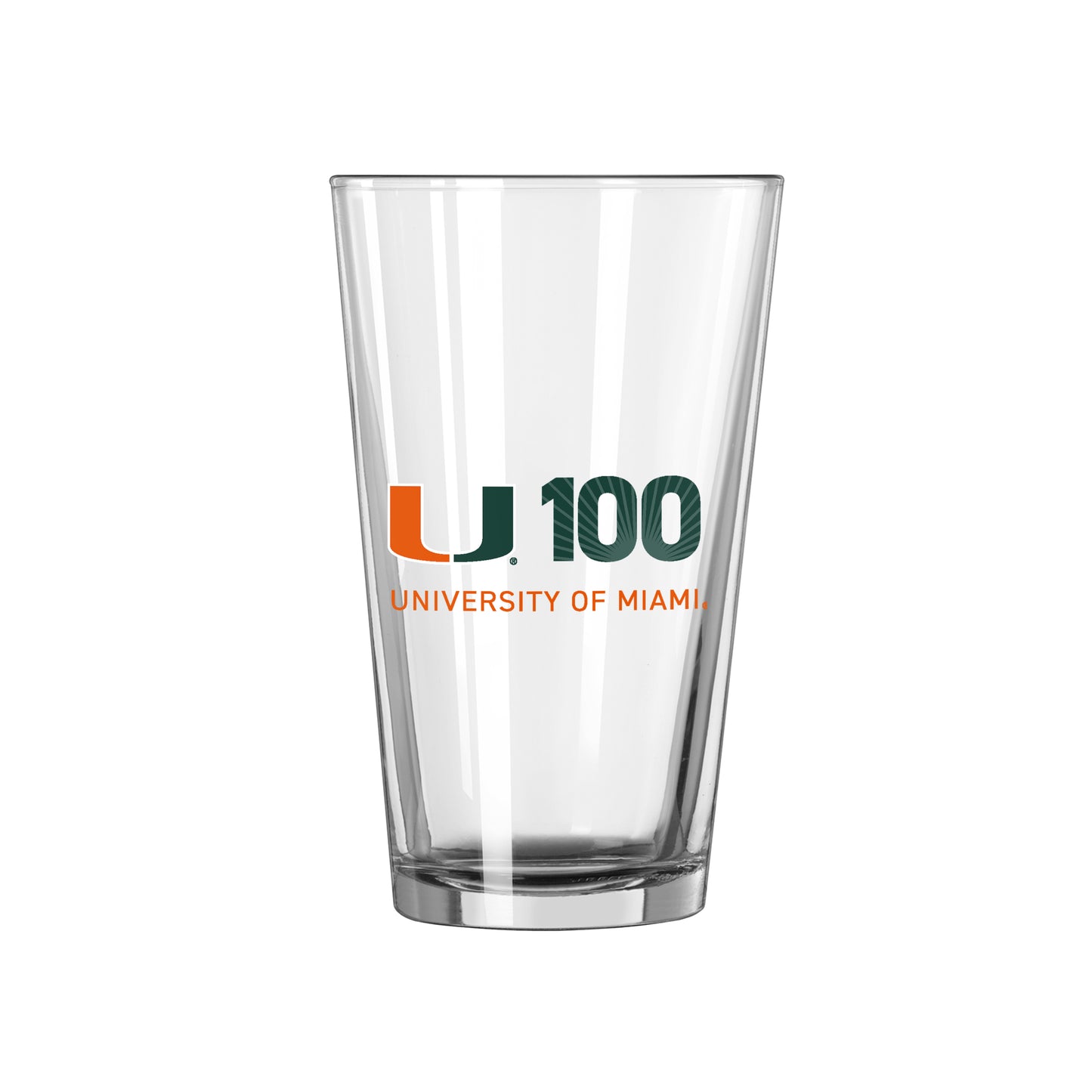 Miami Hurricanes 16oz Centennial Pint Glass