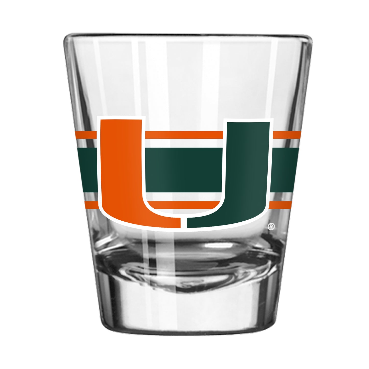 Miami Hurricanes 2oz Stripe Shot Glass