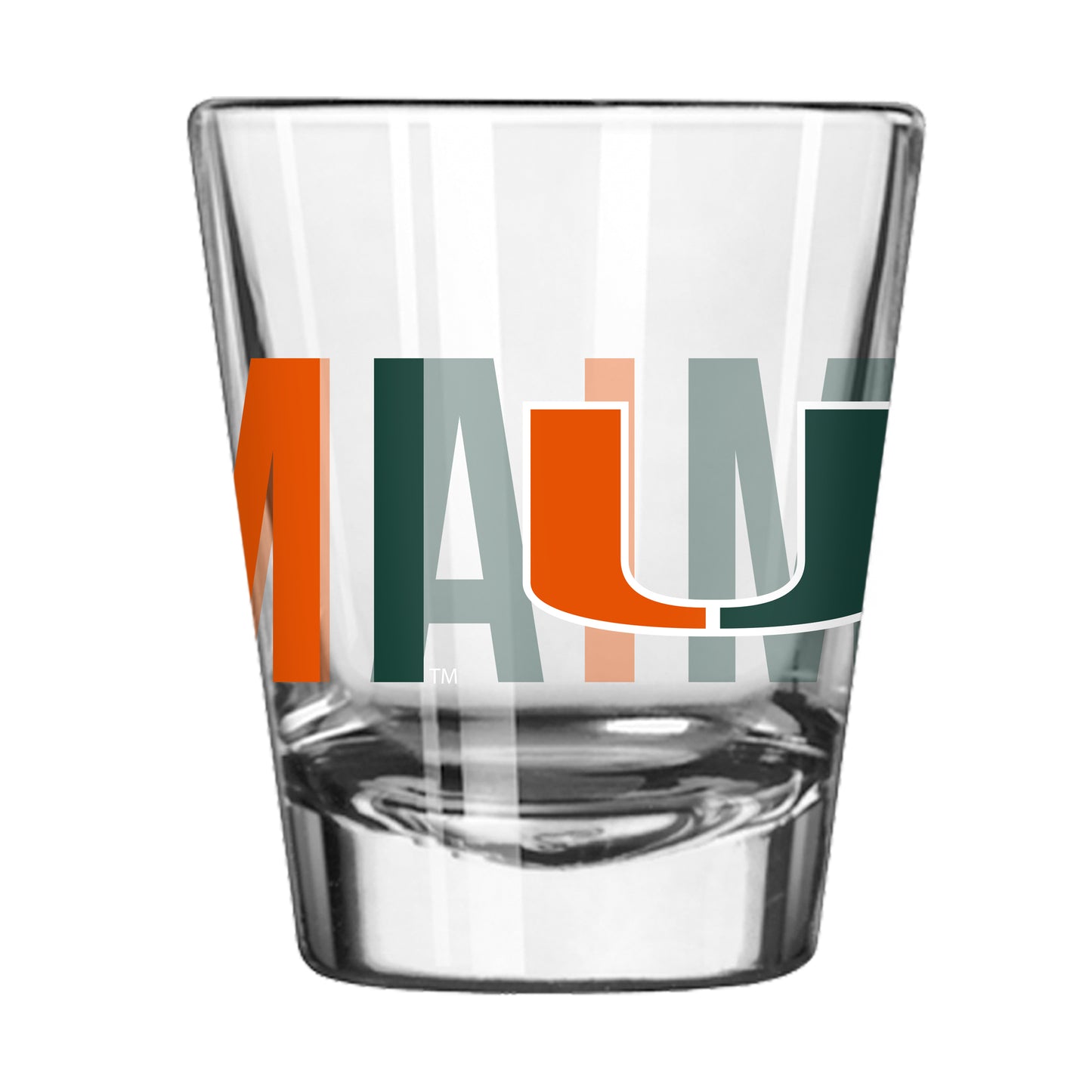 Miami Hurricanes 2oz Overtime Shot Glass