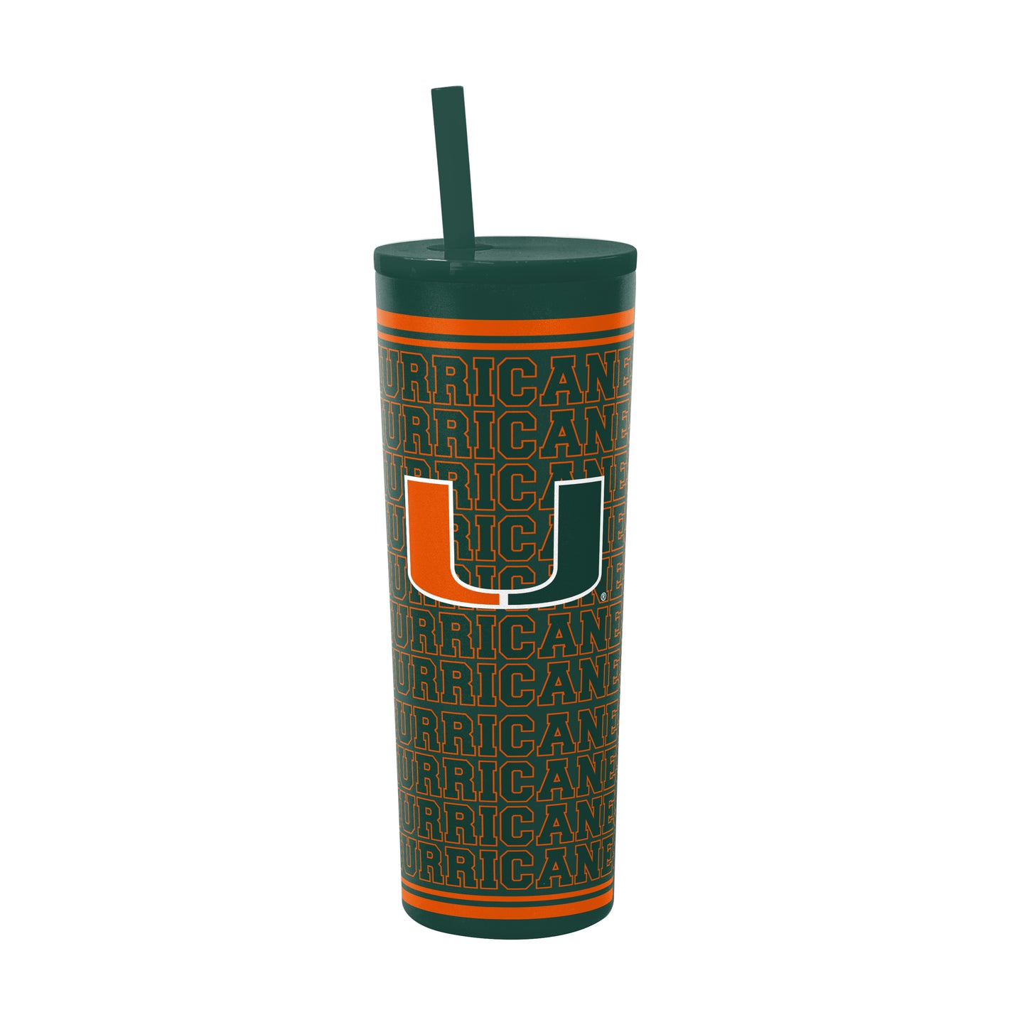 Miami Hurricanes 30oz Echo SS Straw Tumbler