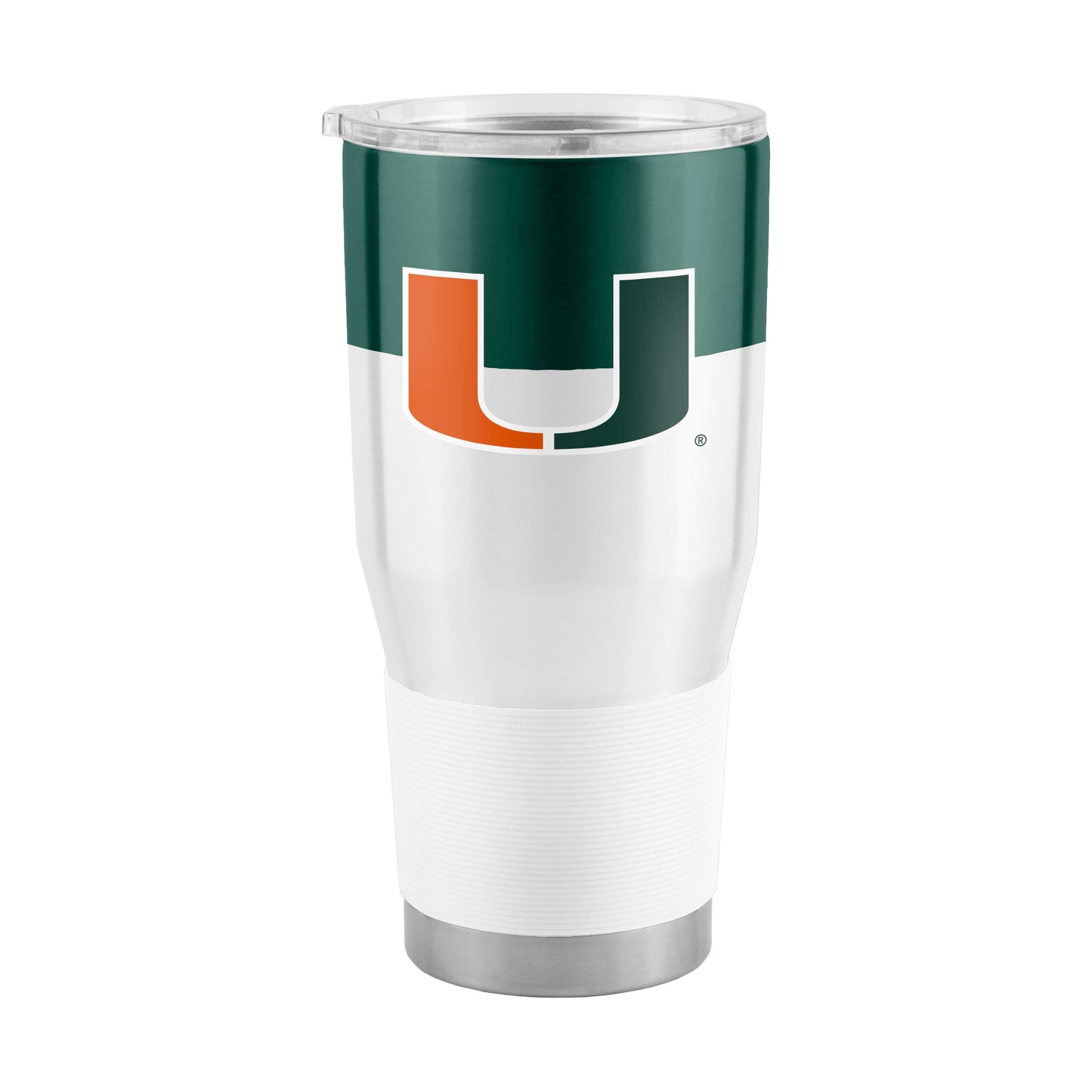 Miami Hurricanes 30oz Colorblock Stainless Steel Tumbler