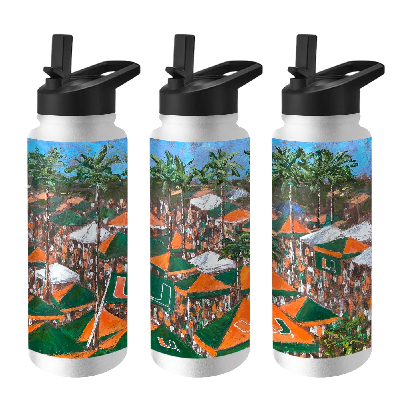 Miami Hurricanes 34oz Collector Quencher Bottle