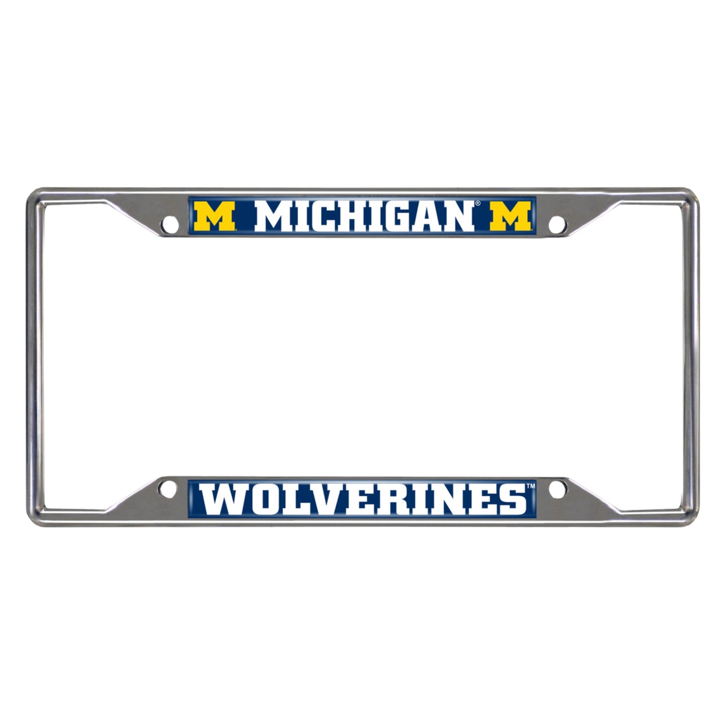 University of Michigan Chrome License Plate Frame
