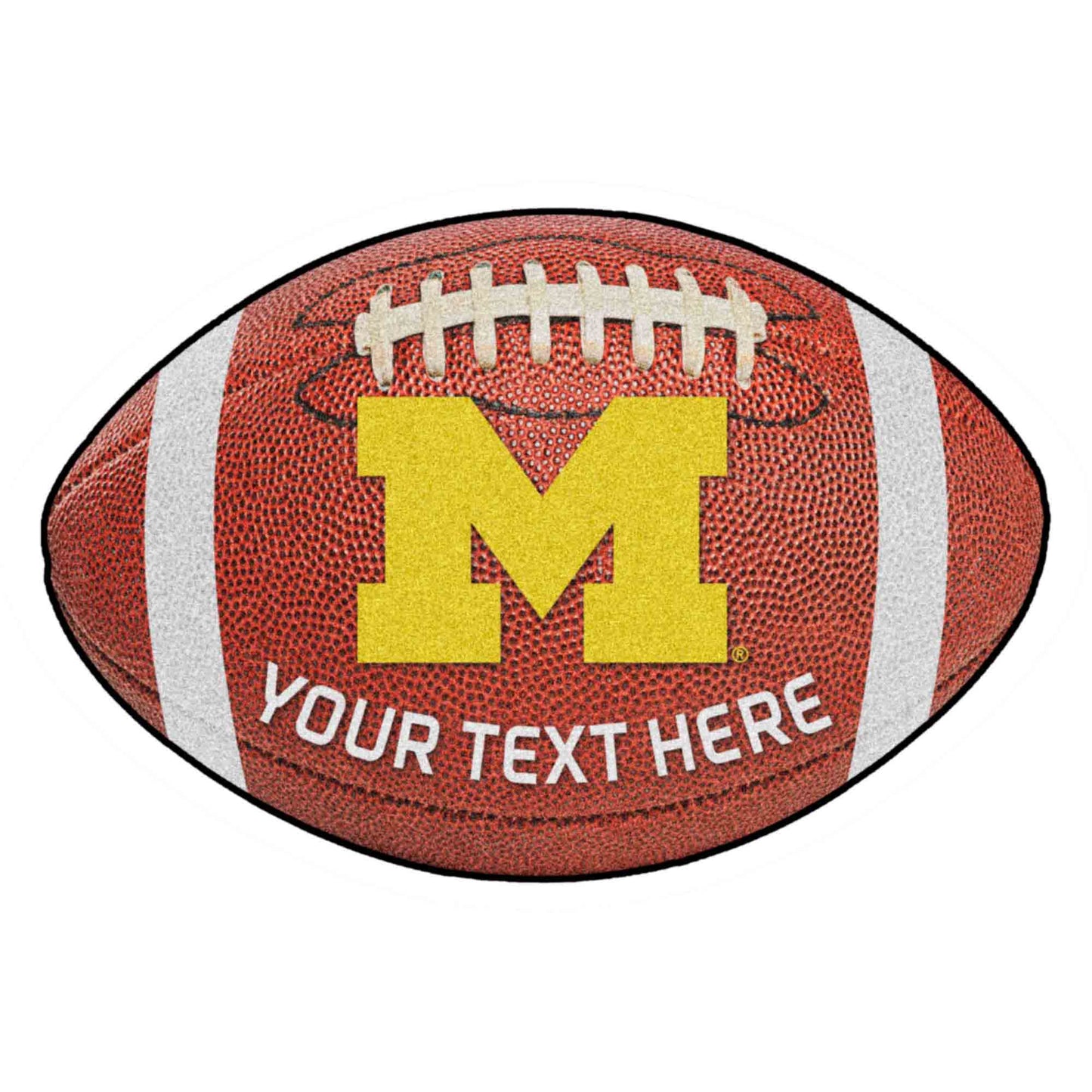University of Michigan Personalized Football Mat