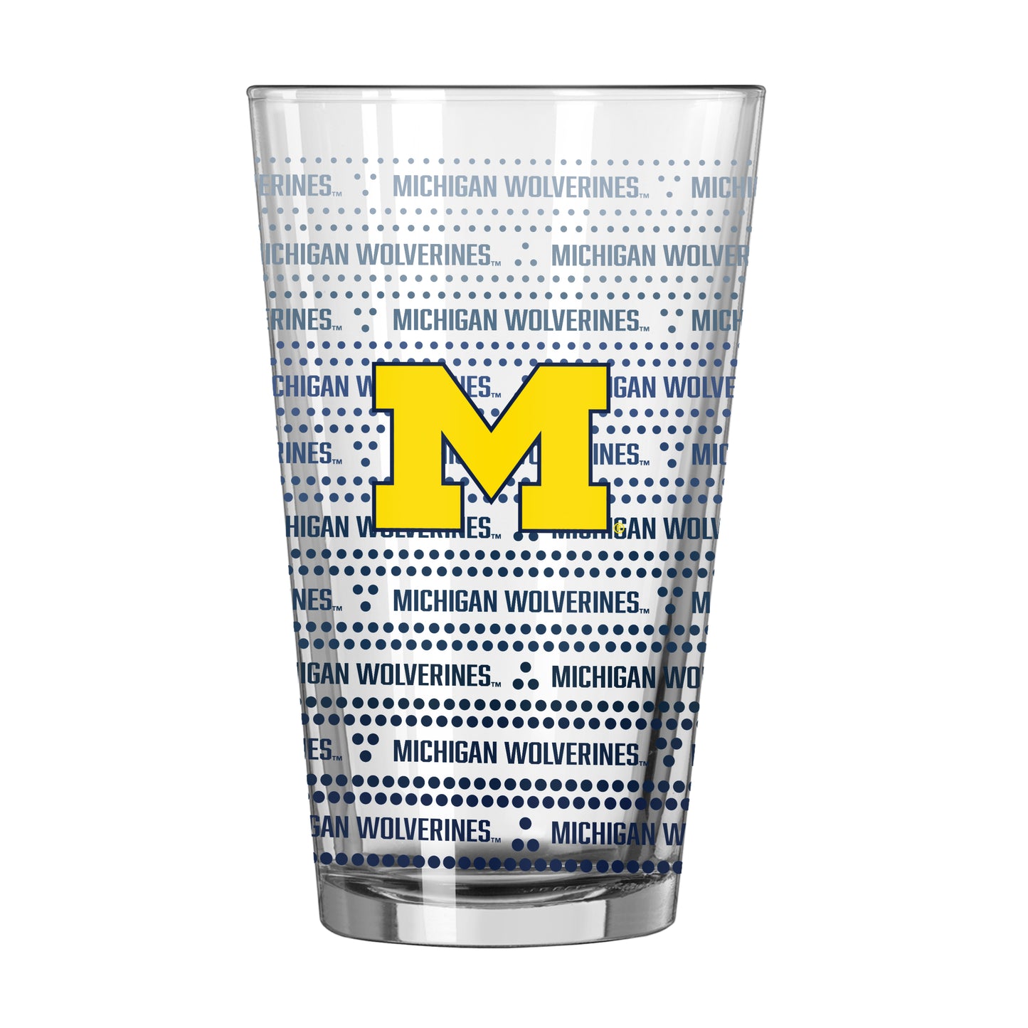 Michigan 16oz Chant Fade Pint Glass