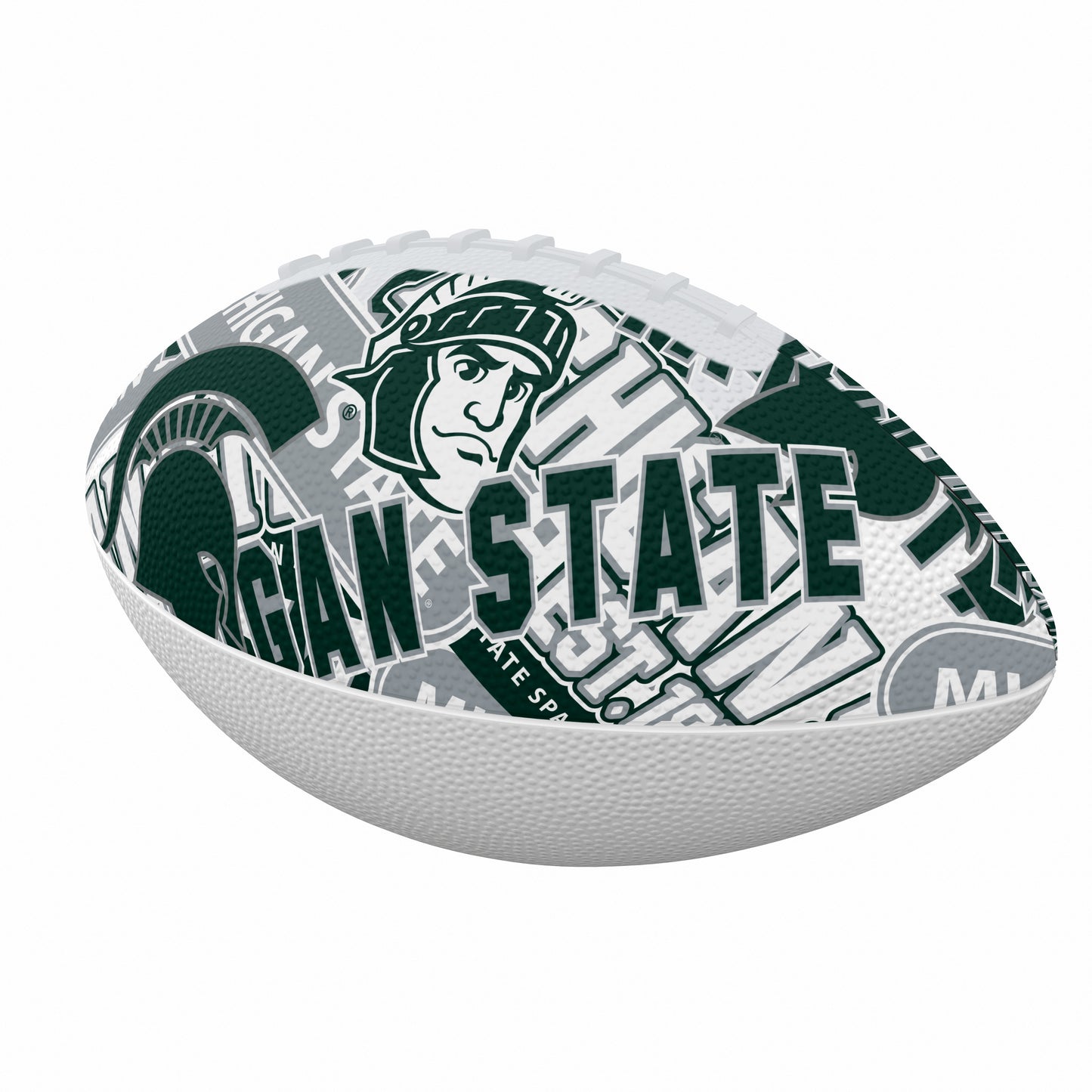 Michigan State University Mini Abstract Size Rubber Footballl