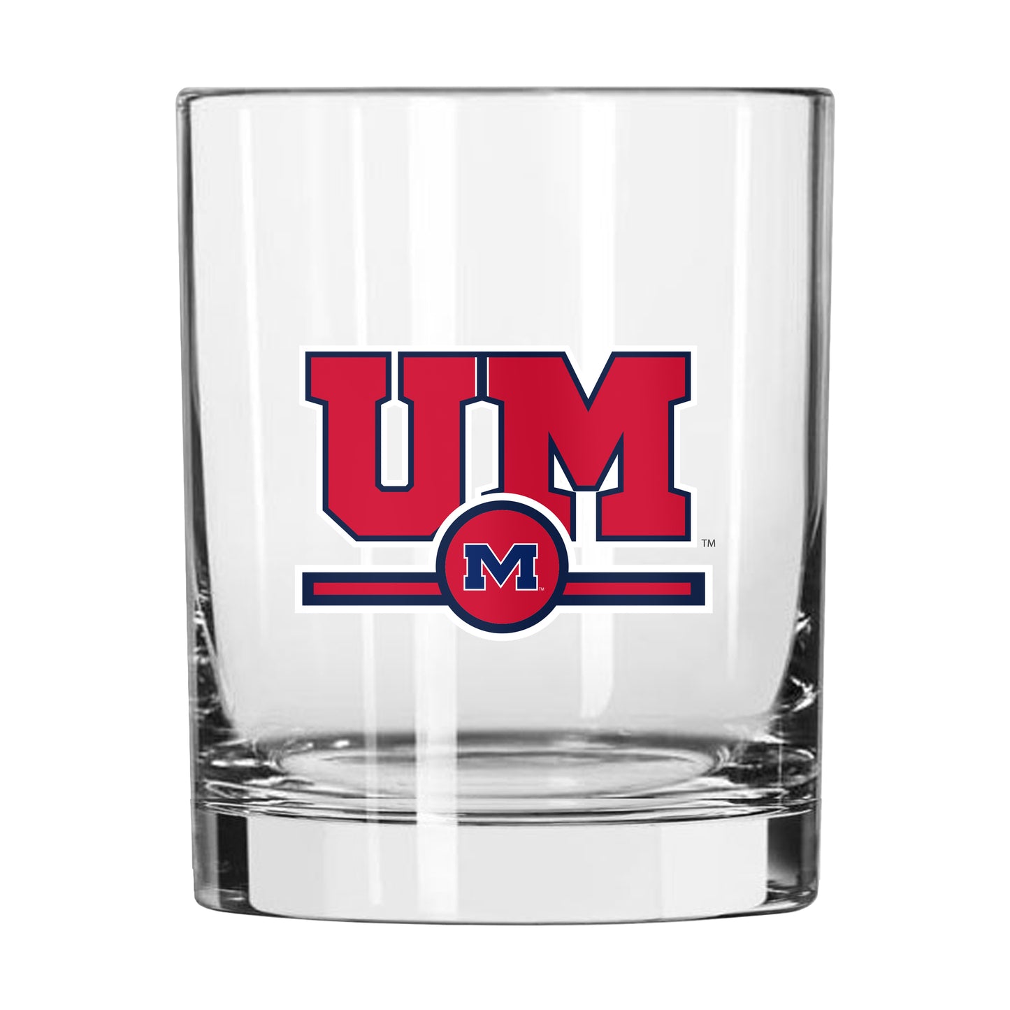 Ole Miss 14oz Letterman Rocks Glass