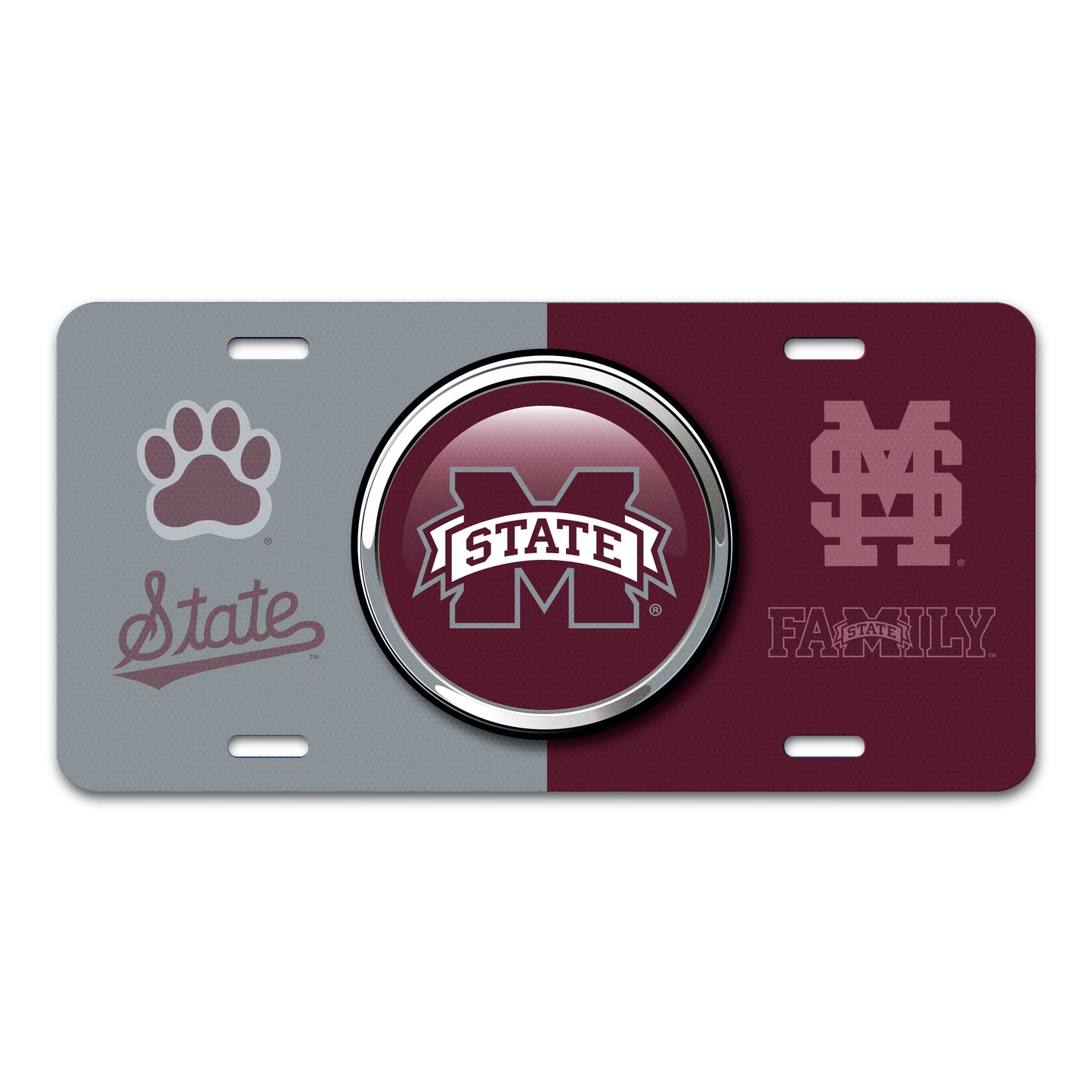 Mississippi State University Embossed Metal License Plate