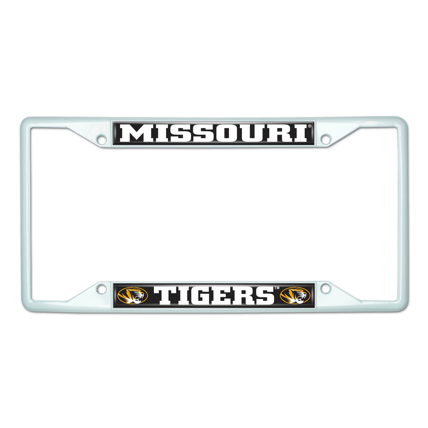 University of Missouri-White License Plate