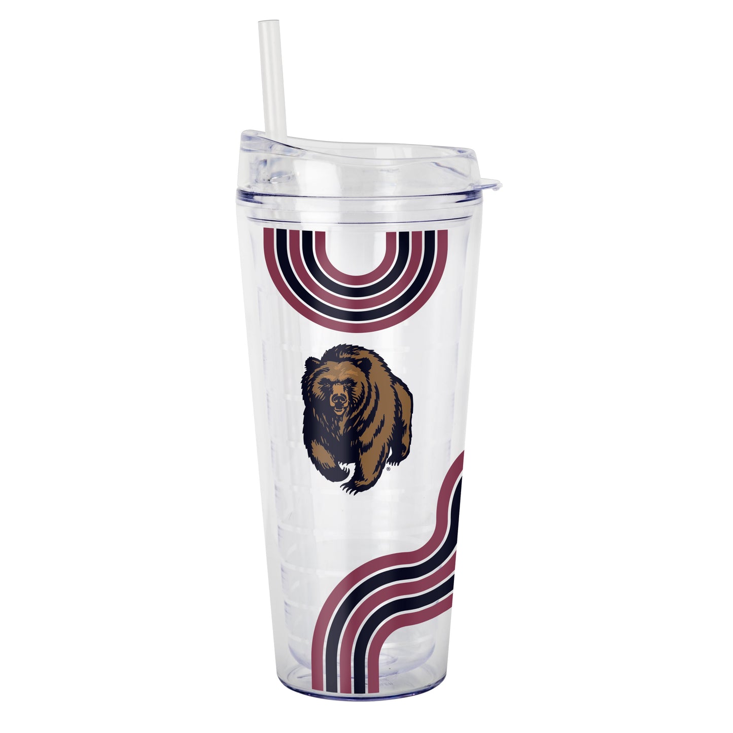 Montana 22oz Waves Dbl Wall Clear Tumbler