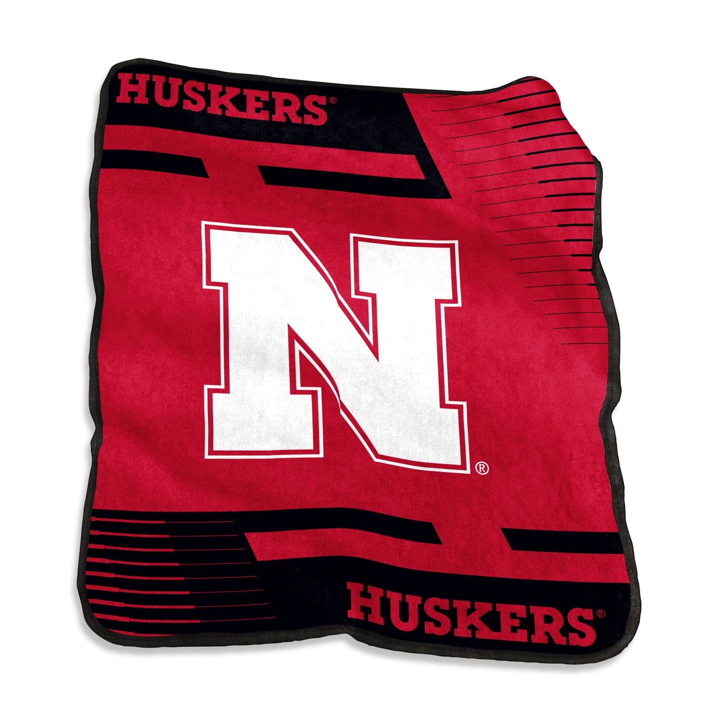 Nebraska Raschel Double Stripe Throw