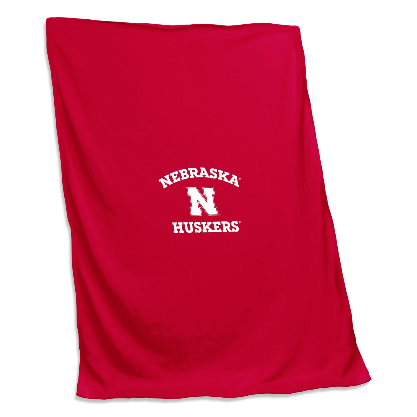 Nebraska Screened Red Sweatshirt Blanket