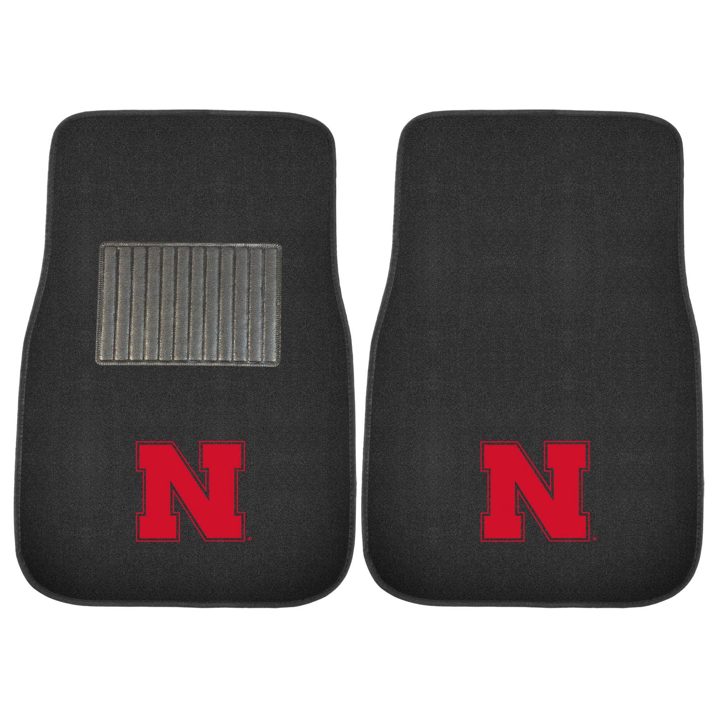 University of Nebraska 2-pc Embroidered Car Mat Set
